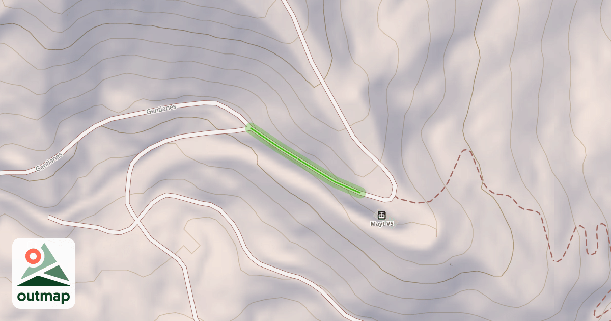 Map of Crêtes du Pategous