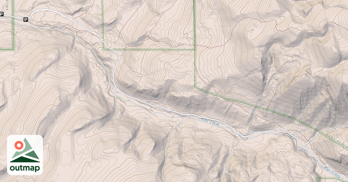Map of FLAT CREEK