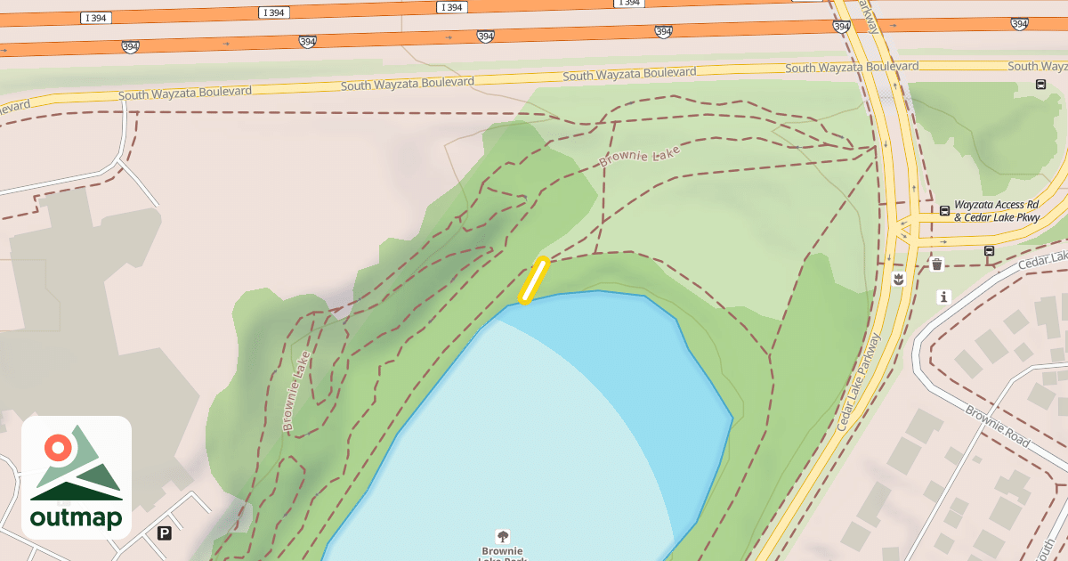 Map of Brownie Lake Trail