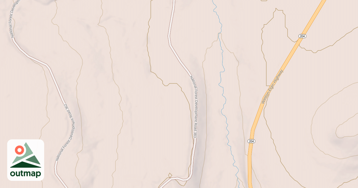 Map of USFS Motor Vehicle Use Map Trails 17654