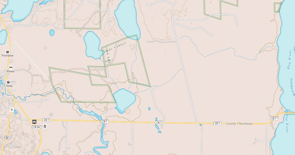 Map preview of Lost Girl Gia Snowmobile Trail