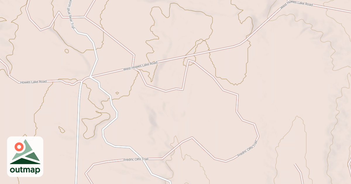 Map of Frederic Trail