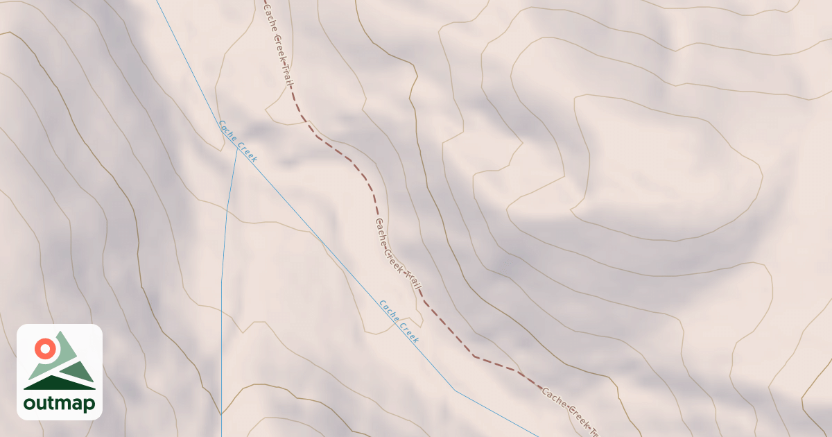 Map of Cache Creek Snow