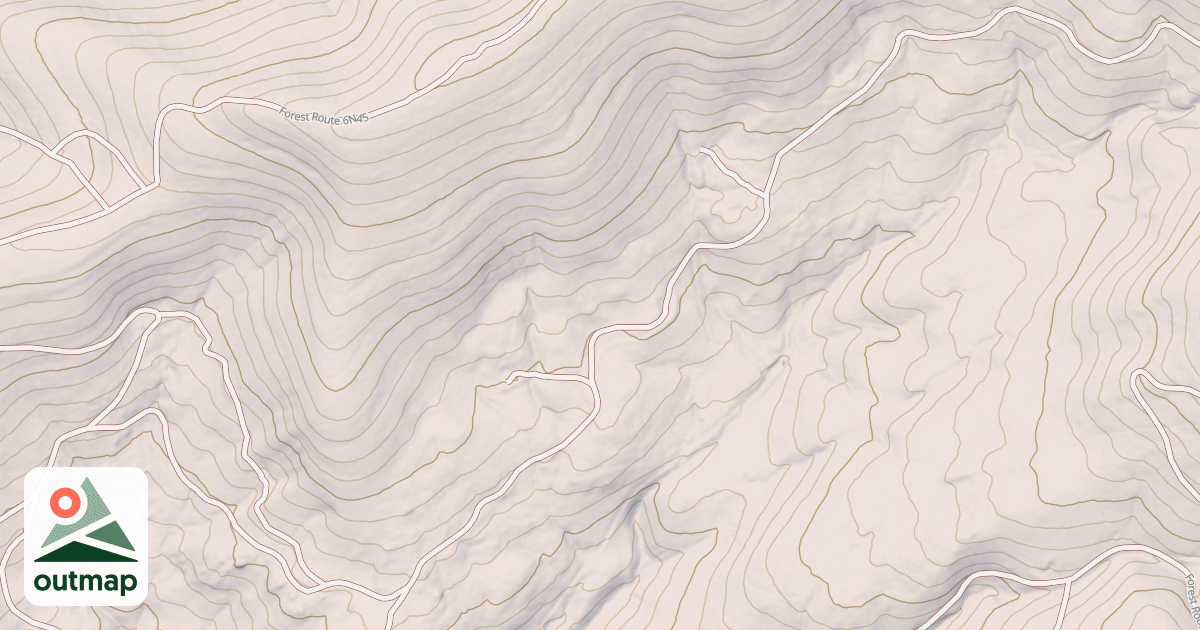 Map of USFS Motor Vehicle Use Map Roads {BE0A3A44-F173-43C3-BFA5-EAC308A294B3}