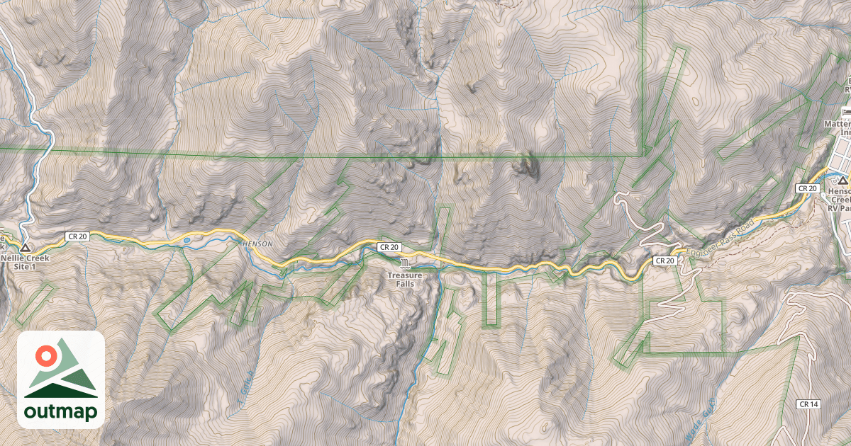 Map of County Road 20
