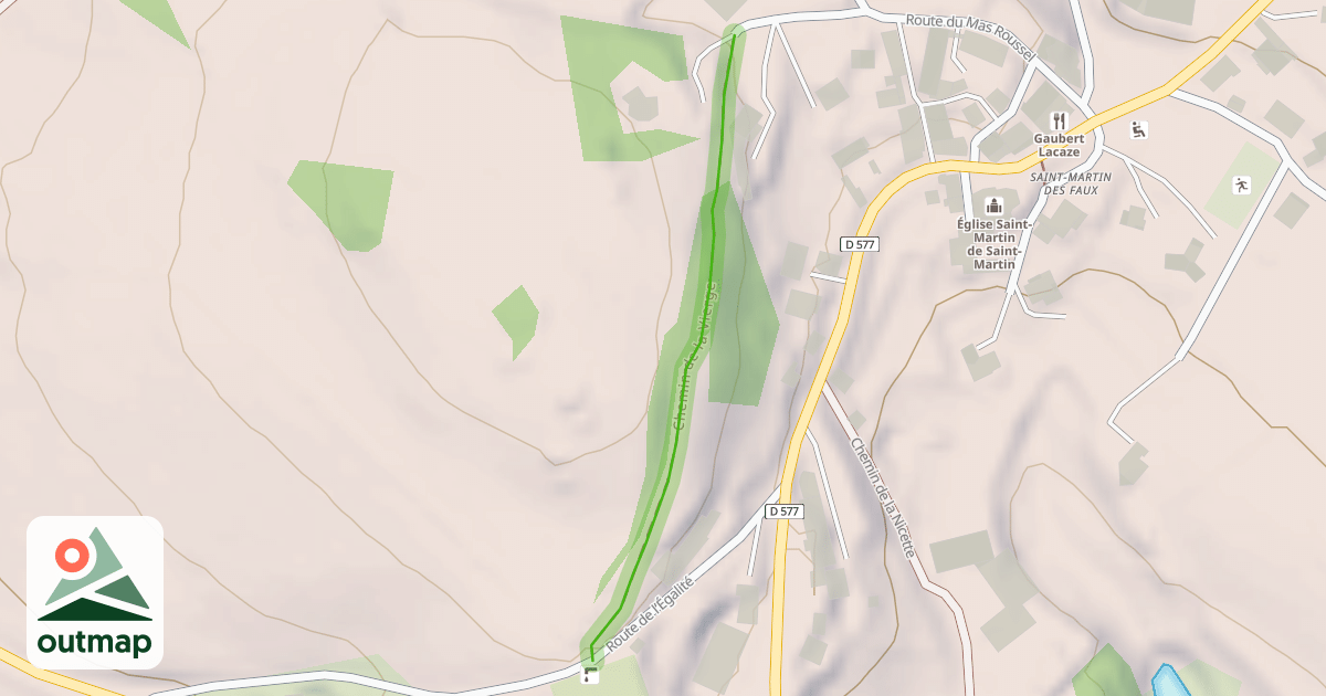 Map of Chemin de la Vierge