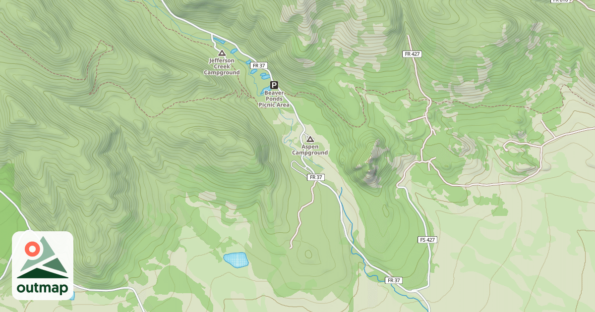 Map of JEFFERSON LAKE