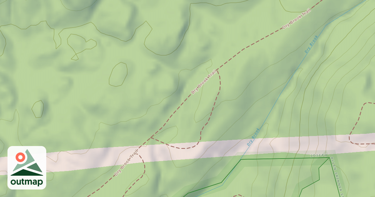 Map of Dry Brook Trail