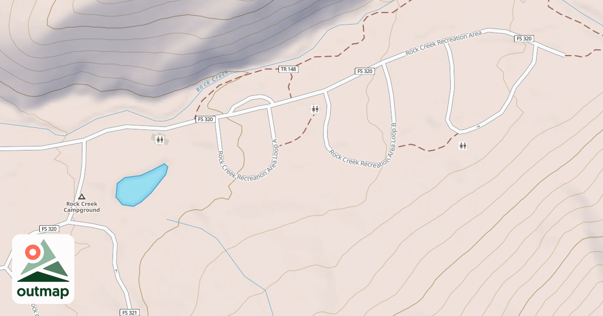 Map of ROCK CR.REC.AREA