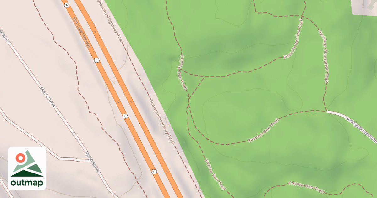 Map of Coyote Den Trail