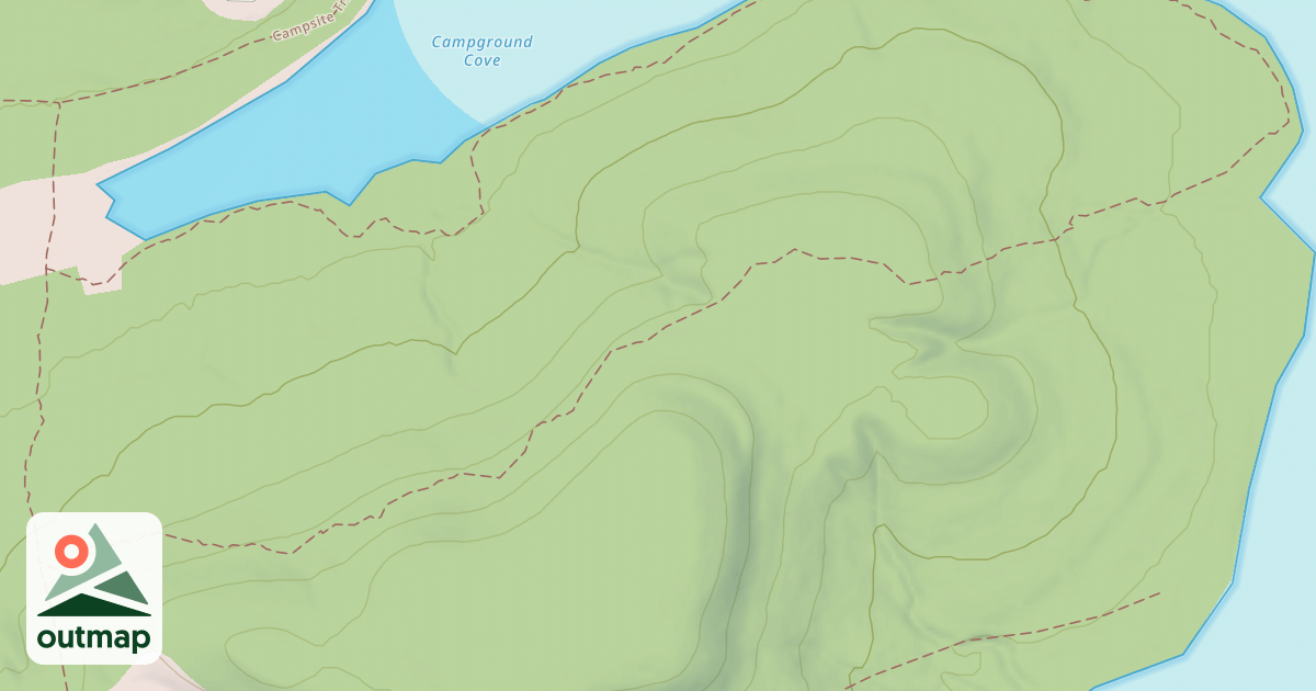 Map of Prince Gallitzin State Park Trails