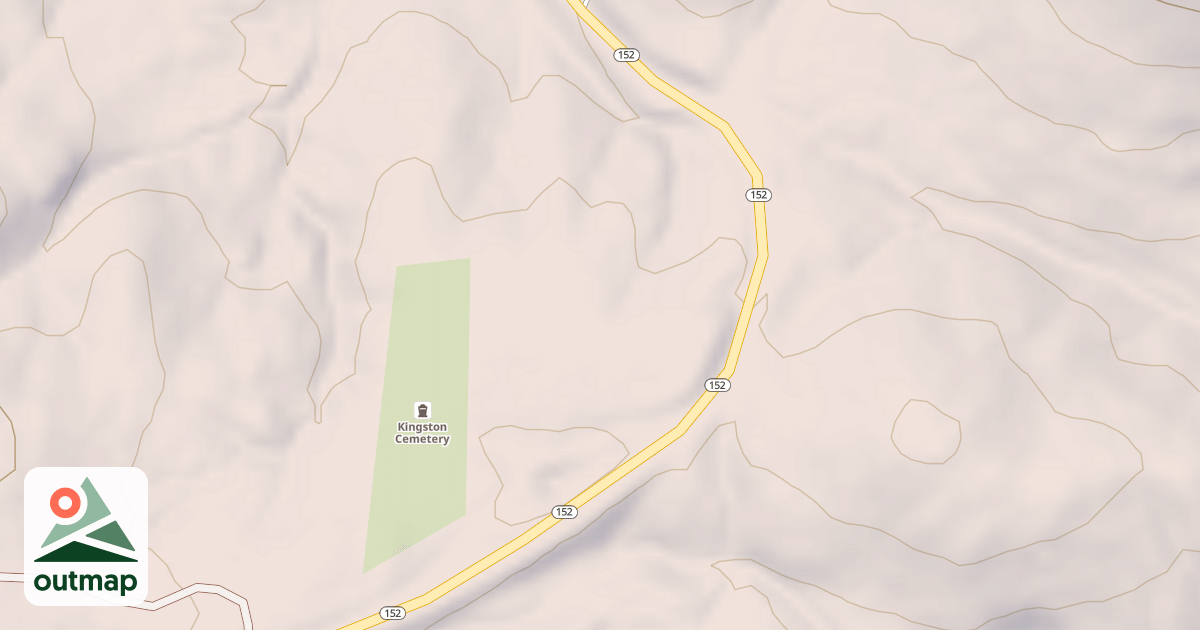 Map of KINGSTON CEMETERY