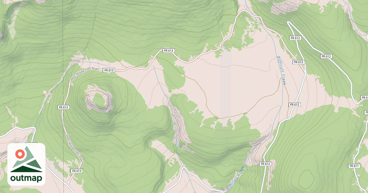 Map of WEST MIDDLE PARK