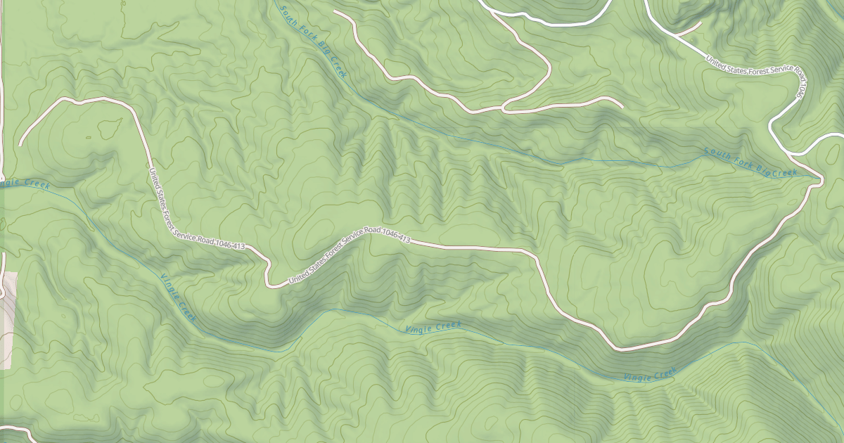 Map preview of USFS National Forest System Roads {9589F026-A437-425D-B2BD-944A14CAB871}