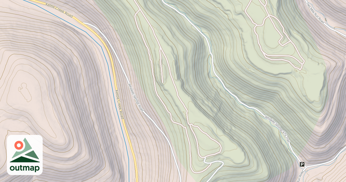 Map of Whiskey Springs Trails