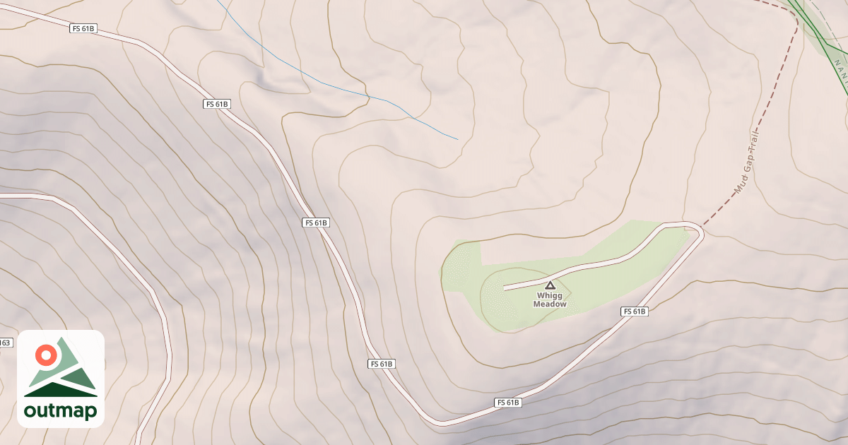 Map of WHIGG MEADOW-MUD GAP