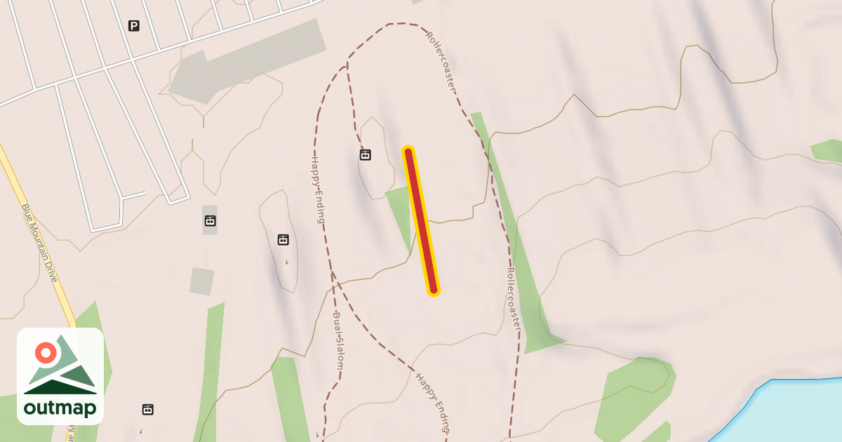 Map of Frontier Conveyor Lifts Mid