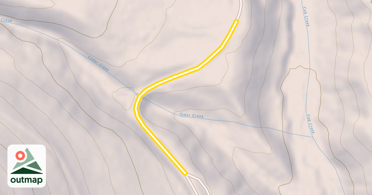 Map of Cub Creek