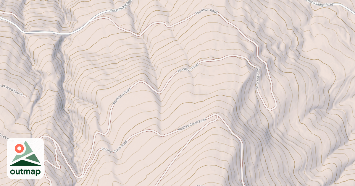Map of WOODSON