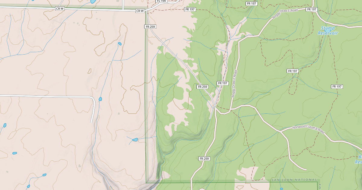 Map preview of NORWOOD CUTOFF