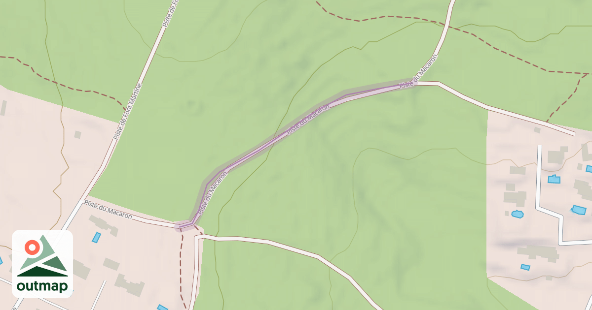 Map of Piste du Macaron