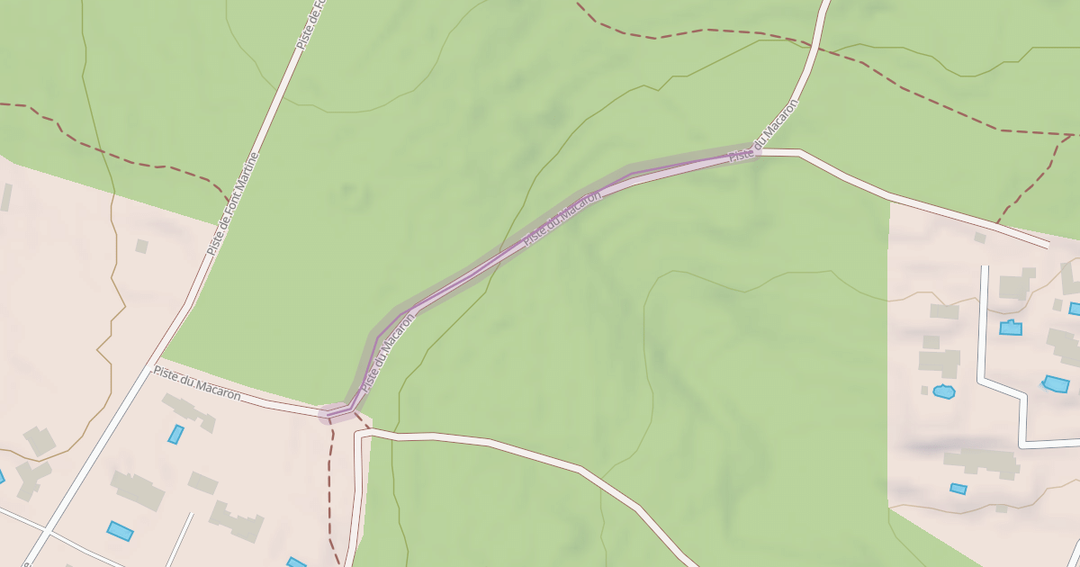 Map preview of Piste du Macaron