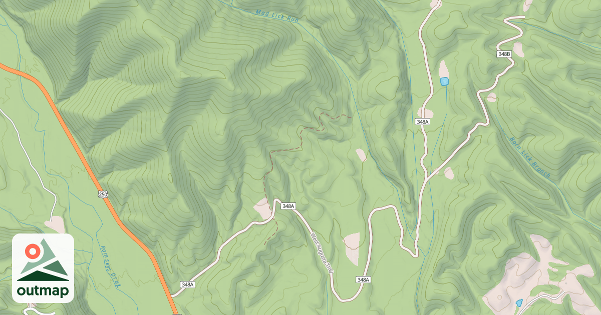 Map of WEST AUGUSTA