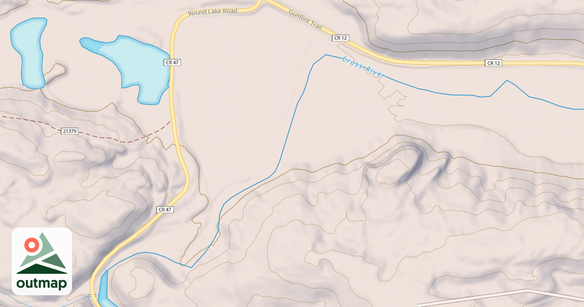 Map of Gunflint Trails Snowmobile