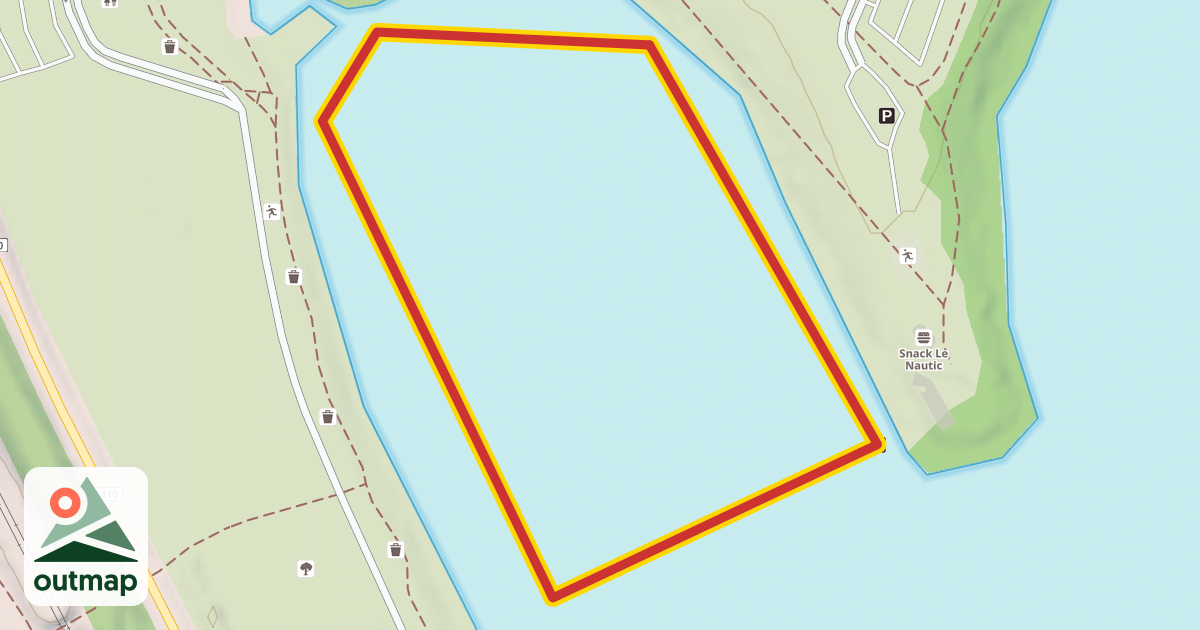 Map of Téléski nautique de Léry-Poses in Eure