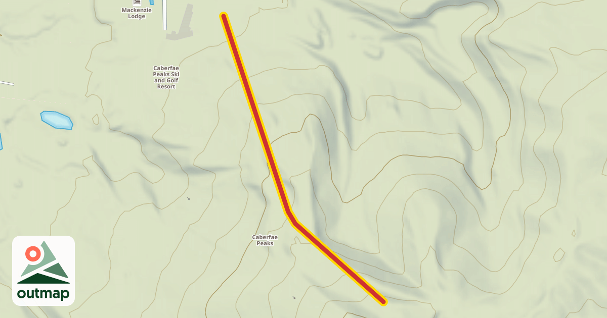 Map of East Peak Triple Chair