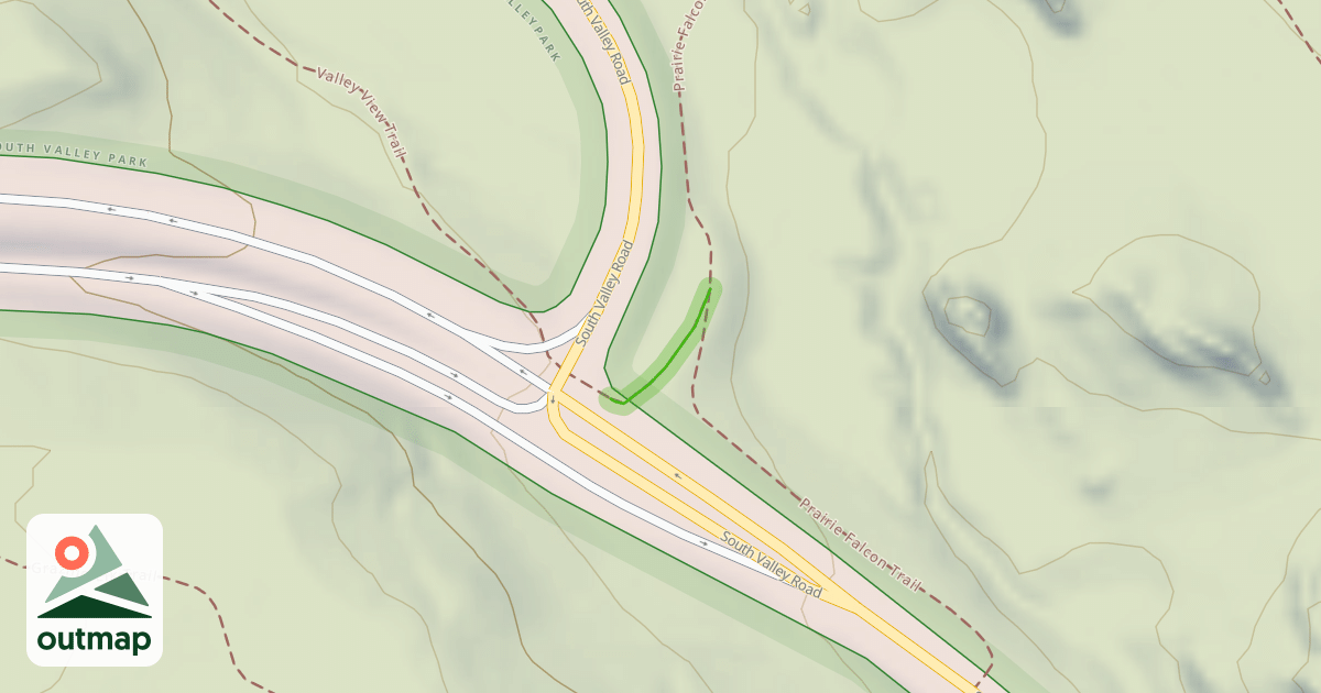 Map of Prairie Falcon Trail Spur