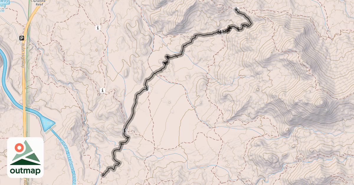 Map of Saguaro Trail