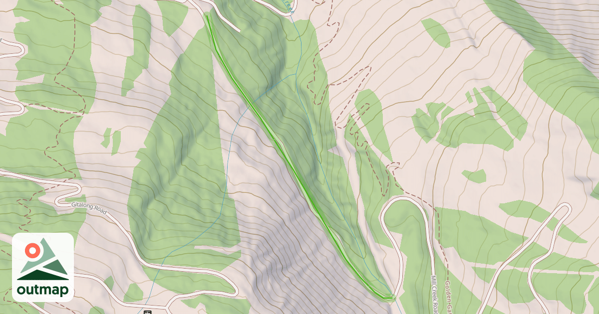 Map of Mill Creek Road