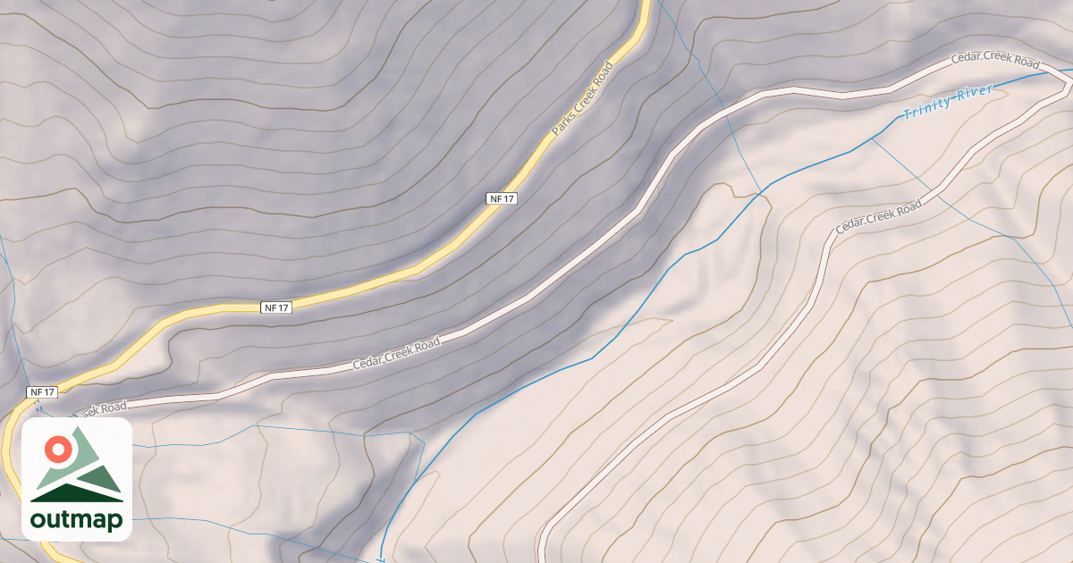 Map of CEDAR CREEK