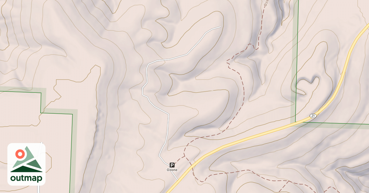 Map of OZONE MAGAZINE