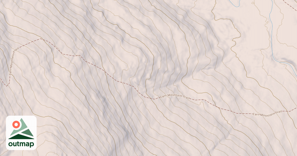 Map of Carr Mtn