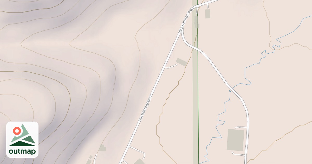 Map of AUBURN FISH HATCHERY