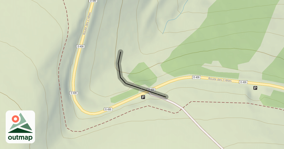Map of Les Crêtes