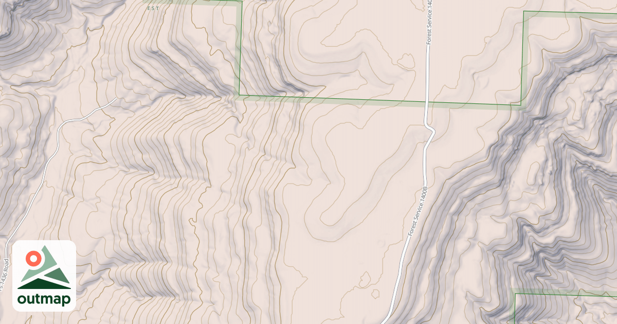 Map of USFS Motor Vehicle Use Map Roads {C38A89DF-9FAE-4C50-A880-3FB318D19E1A}