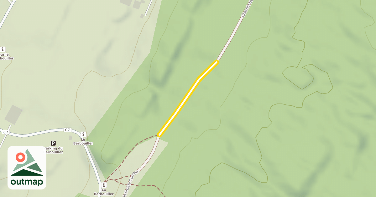 Map of Chemin de Froide Combe