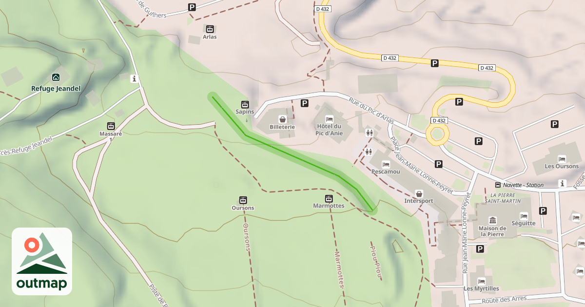 Map of Les Sapins