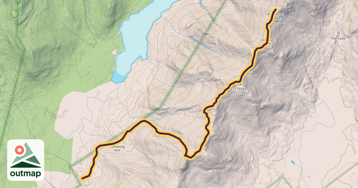 Map of Pinnacle Ridge Trail