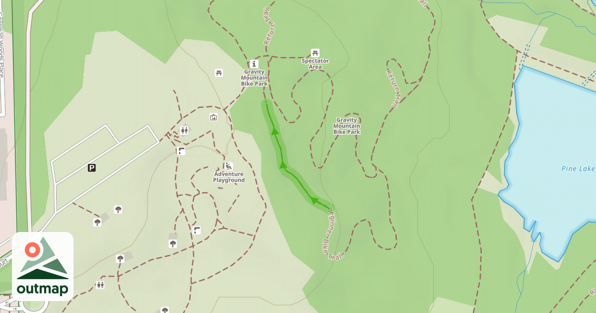 Map of Beginner Bike Trail