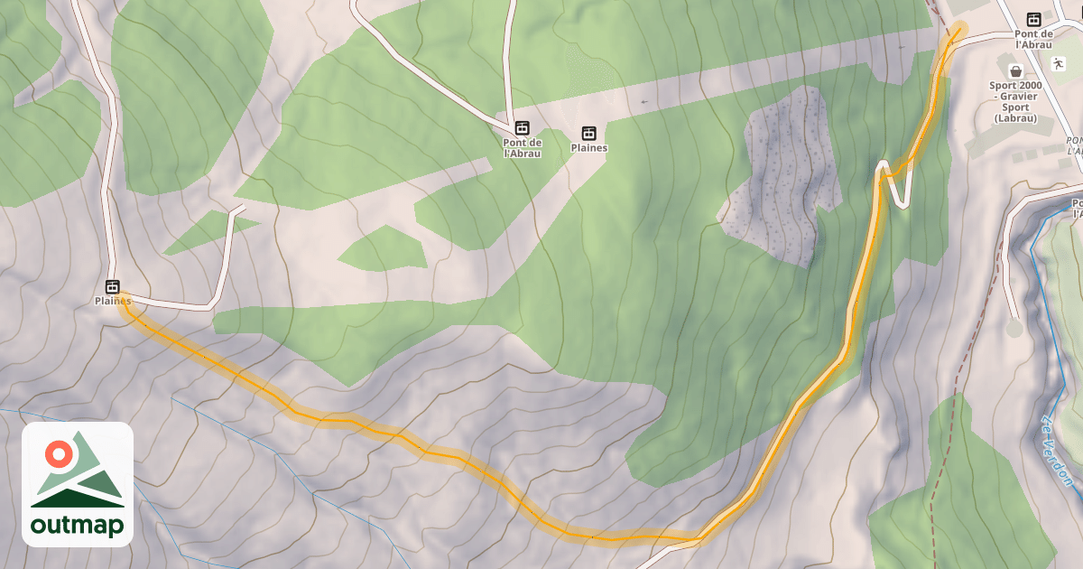 Map of Ancienne piste Hermine - Hors Piste