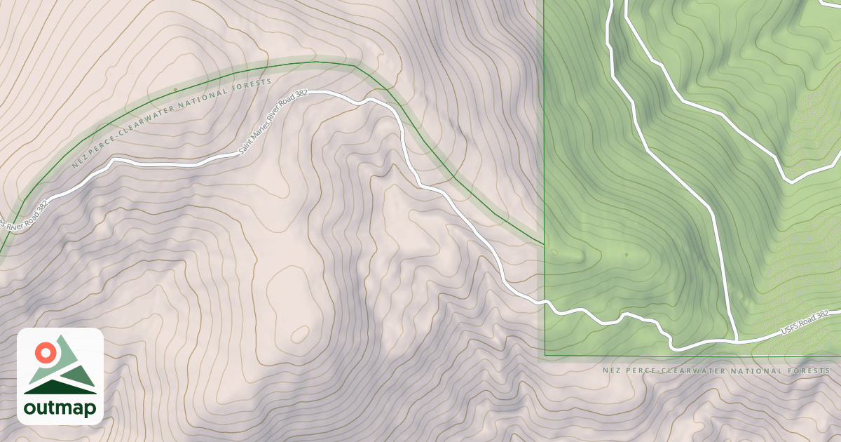 Map of ELK CREEK