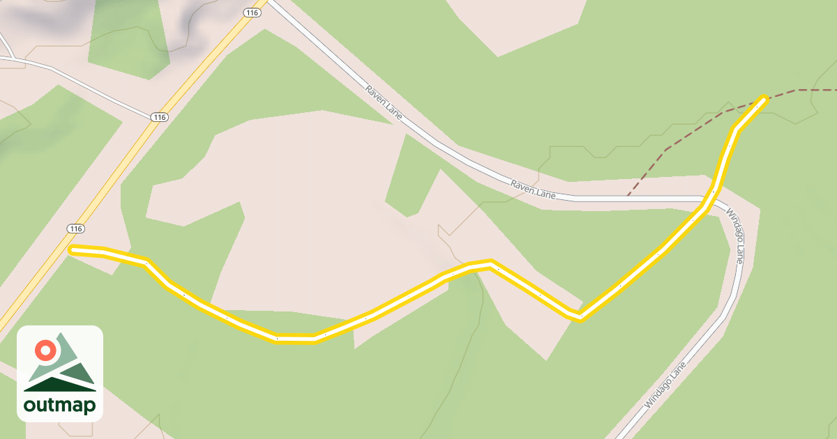 Map of Ham Branch Trail