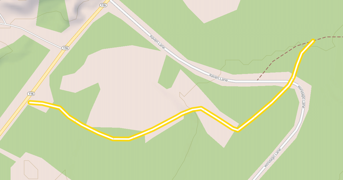 Map preview of Ham Branch Trail