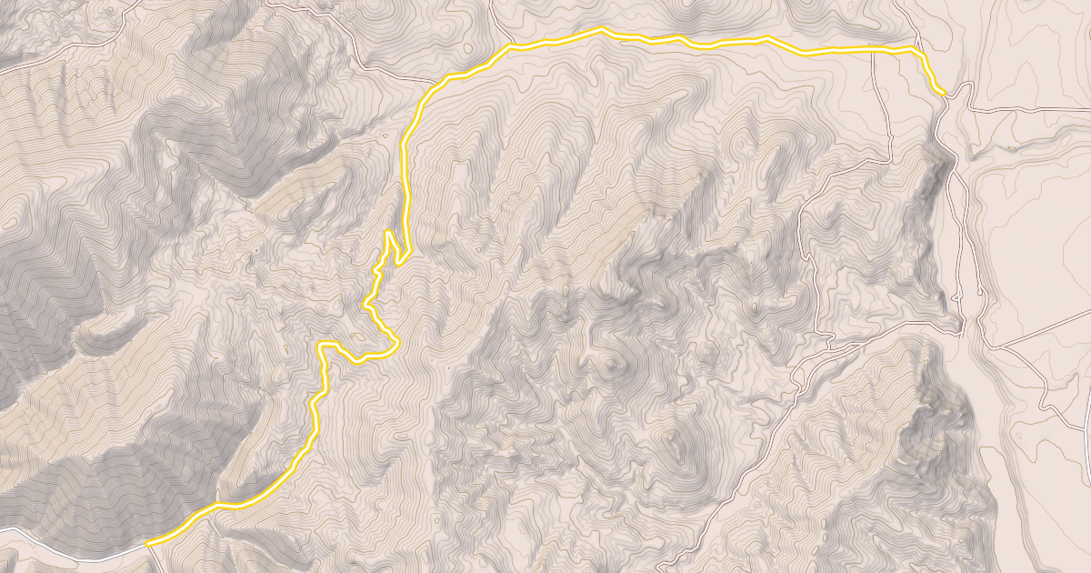 Map preview of Muldoon Canyon Road