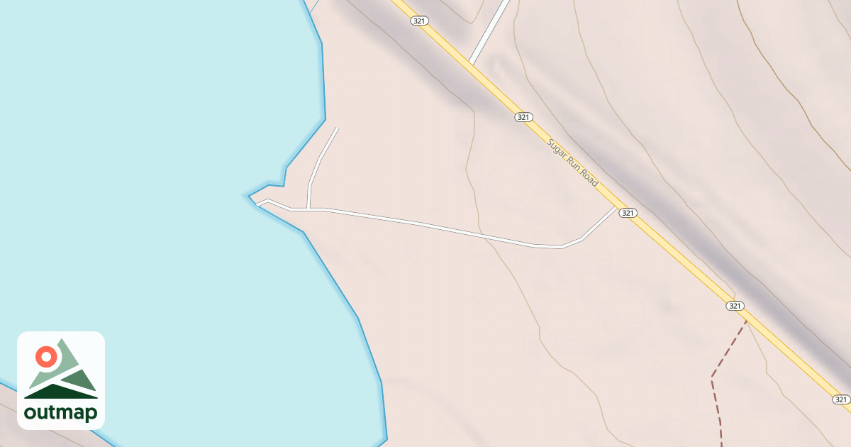 Map of SUGAR BAY FISHING