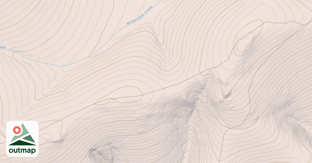 Map of Wickersham Creek Trail